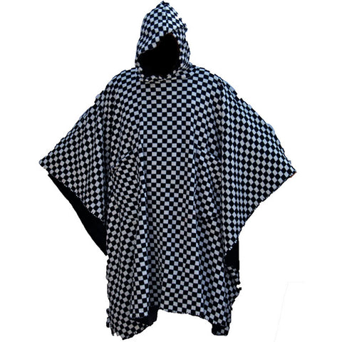 Double Sided Black & White Check Honcho